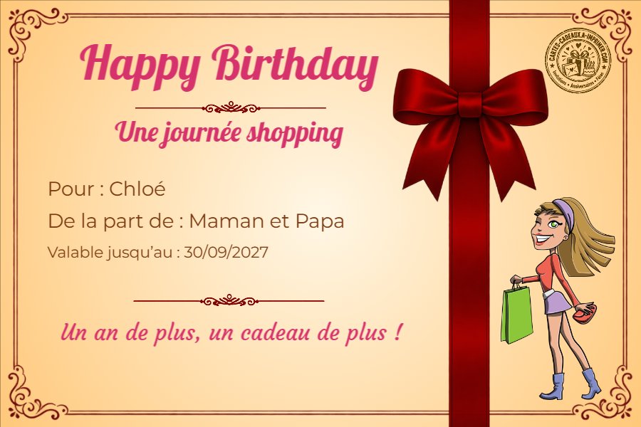 Une journée shopping