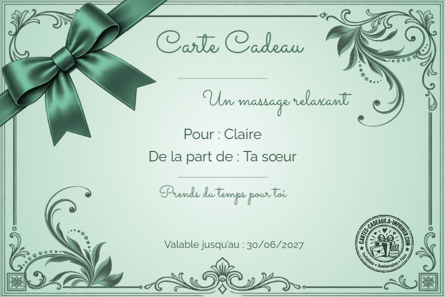 Massage relaxant