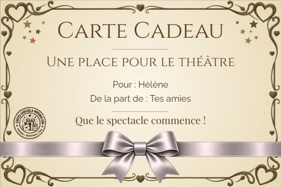 Place pour le théâtre