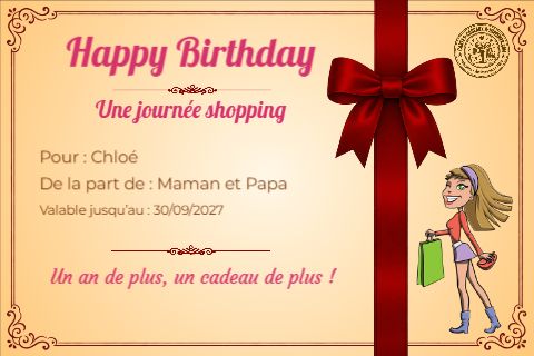 Une journée shopping