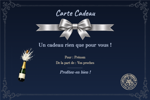 Exemple de carte cadeau créée par un visiteur