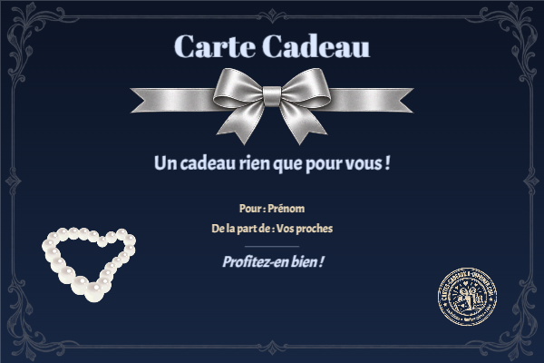 Exemple de carte cadeau créée par un visiteur