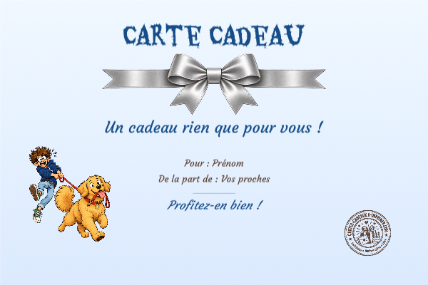 Exemple de carte cadeau créée par un visiteur