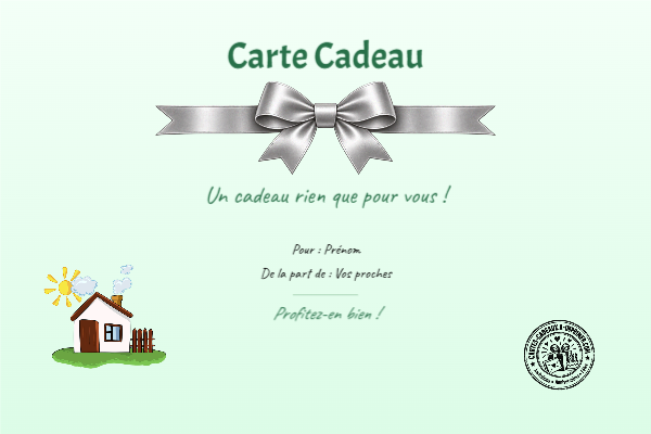 Exemple de carte cadeau créée par un visiteur