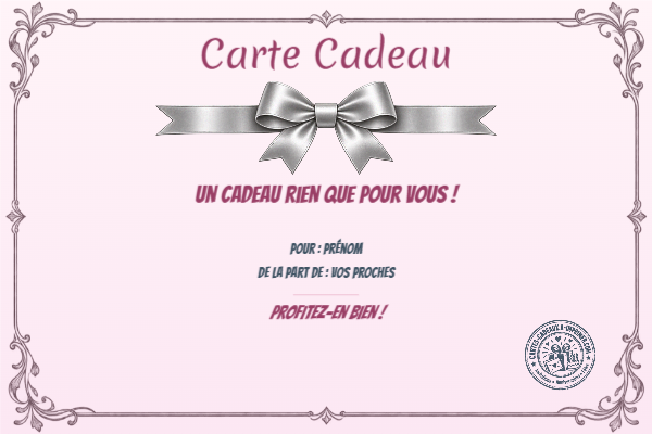 Exemple de carte cadeau créée par un visiteur