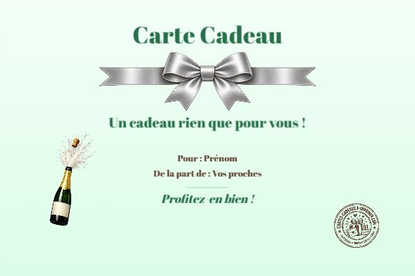Exemple de carte cadeau créée par un visiteur