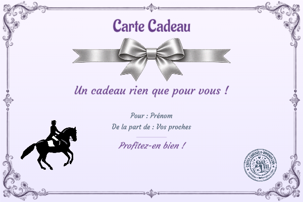 Exemple de carte cadeau créée par un visiteur