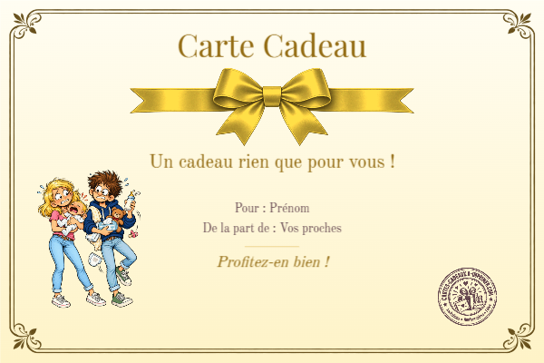 Exemple de carte cadeau créée par un visiteur