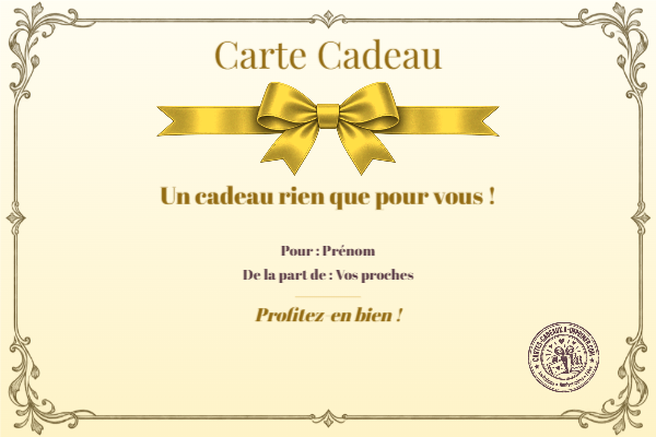 Exemple de carte cadeau créée par un visiteur