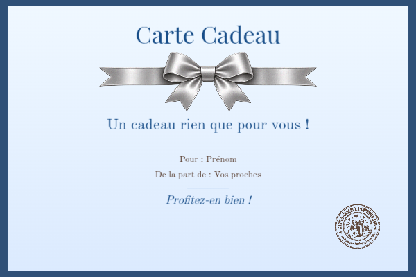 Exemple de carte cadeau créée par un visiteur